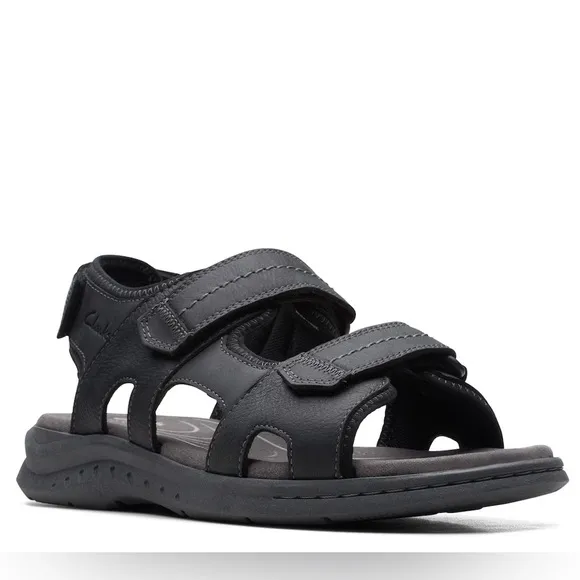 ♦️ CLARKS leather Walkford Walk sandals 11 EUC