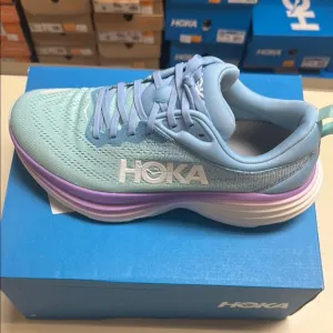 - CLEARANCE!! Hoka Bondi 8 Women’s Blue and Purple Running Shoes