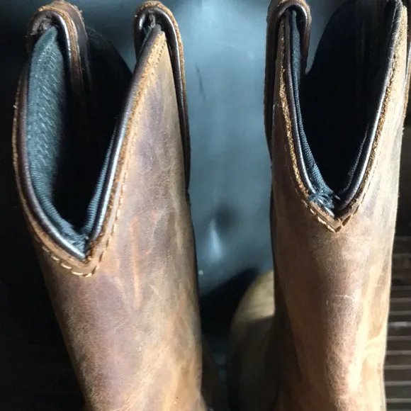 🛍️ DAN POST Brown Leather Waterproof Cowboy Boots