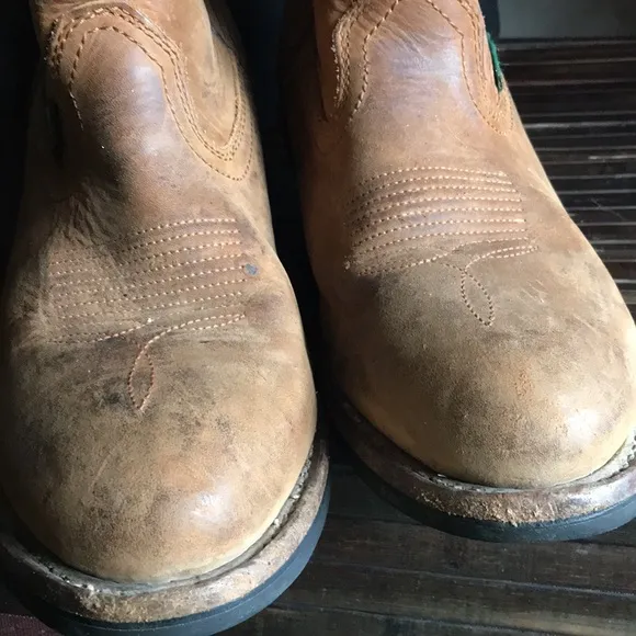 🛍️ DAN POST Brown Leather Waterproof Cowboy Boots
