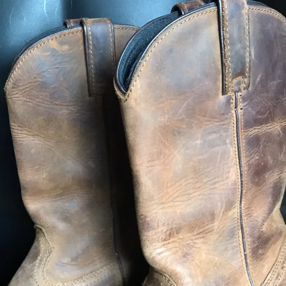 🛍️ DAN POST Brown Leather Waterproof Cowboy Boots