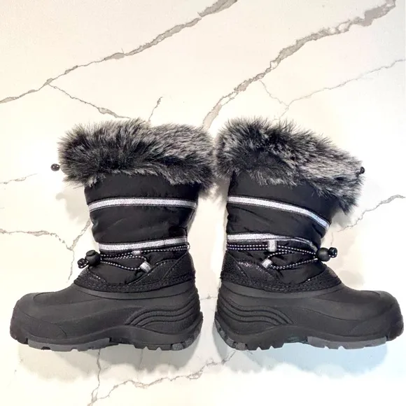 🆕 Kamik | NWT Snow Gypsy Youth Girls Snow Boots Faux Fur Sz 10