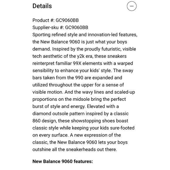 . New Balance 9060 Black/Black Boys' Grade School Tennis Shoes