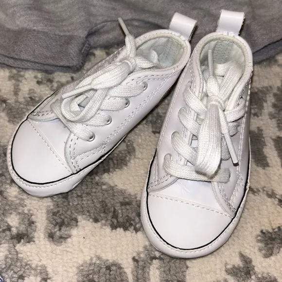 12 Piece Baby Boy Size 3-6M Mixed Bundle &amp; Converse All-Star Crib Shoes (Size 3)