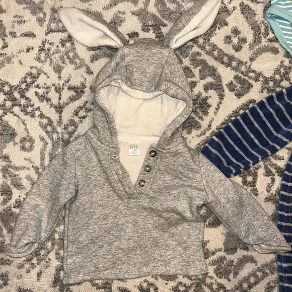 12 Piece Baby Boy Size 3-6M Mixed Bundle &amp; Converse All-Star Crib Shoes (Size 3)