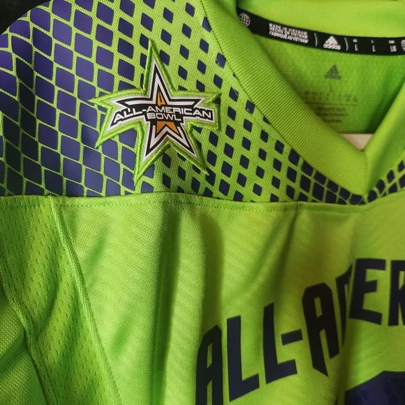 2-Adidas Jersey Nfl ALL AMERICAN BOWL  HG4440 Size L green and black