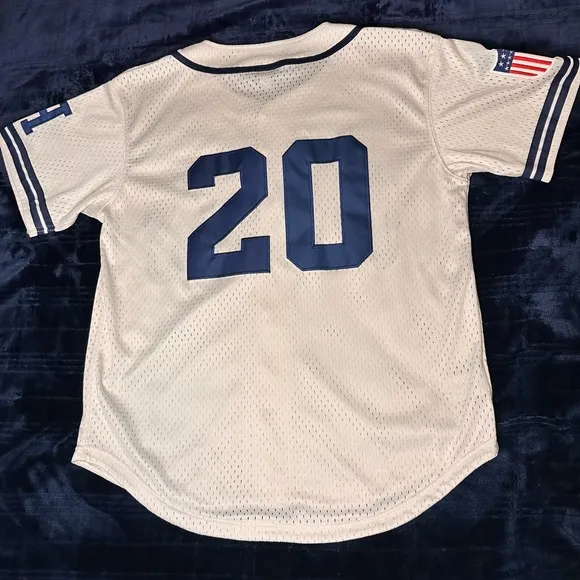 #20 Homestead Grays Mesh Button Down Jersey