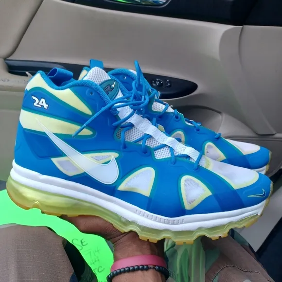 2011 Nike Air Max Ken Griffey Jr Fury Fuse Sprite #24 Mens 14 Blue Lime Green