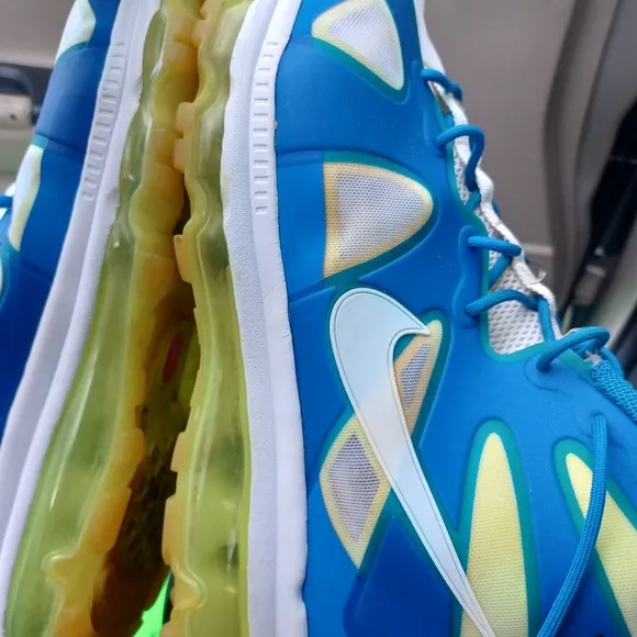 2011 Nike Air Max Ken Griffey Jr Fury Fuse Sprite #24 Mens 14 Blue Lime Green