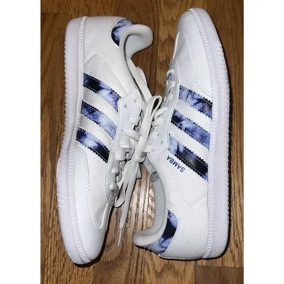 2021 Adidas Samba OG Shoes “Tie Dye” Size 7 GZ7039 EUC