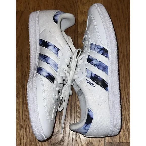 2021 Adidas Samba OG Shoes “Tie Dye” Size 7 GZ7039 EUC