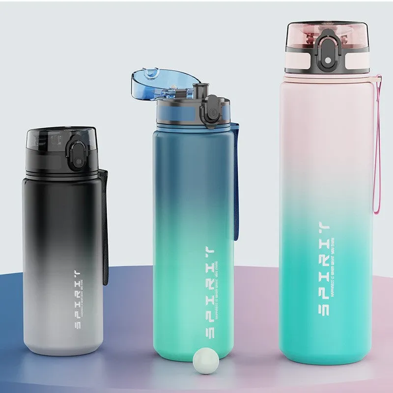 33.81 oz Multipurpose Polycarbonate Water Bottle - Leakproof, Insulated, Large Capacity PC Fitness, Student, Business, Hiking, Hot & Cold Beverage Container with Portable Handle