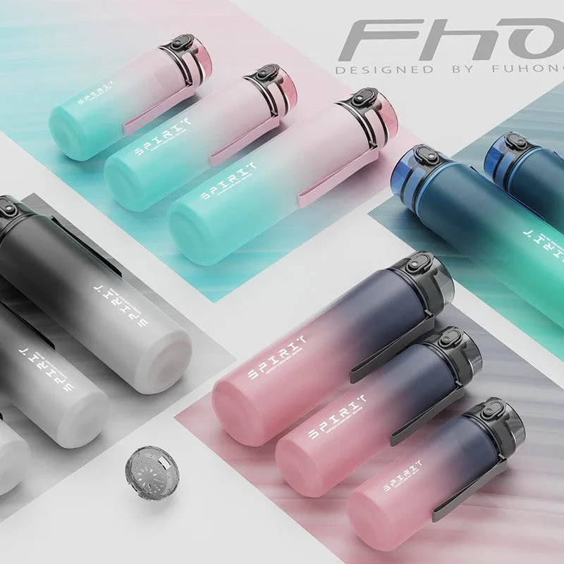 33.81 oz Multipurpose Polycarbonate Water Bottle - Leakproof, Insulated, Large Capacity PC Fitness, Student, Business, Hiking, Hot & Cold Beverage Container with Portable Handle