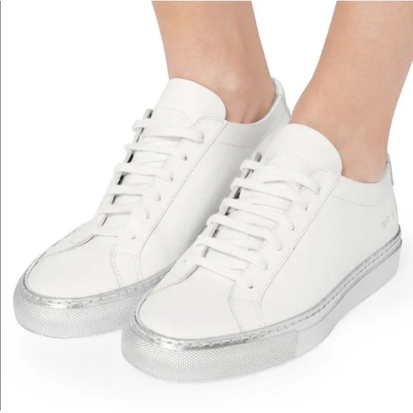 $560 Woman By Common Projects Achillies Sneakers Shoes White Women's Size 39 / 9