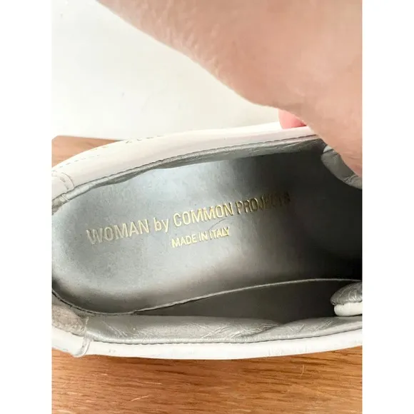 $560 Woman By Common Projects Achillies Sneakers Shoes White Women's Size 39 / 9