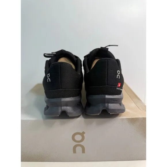 .6006 On Cloudsurfer, All Black, Womens Running Shoes-US 8.5 Womens