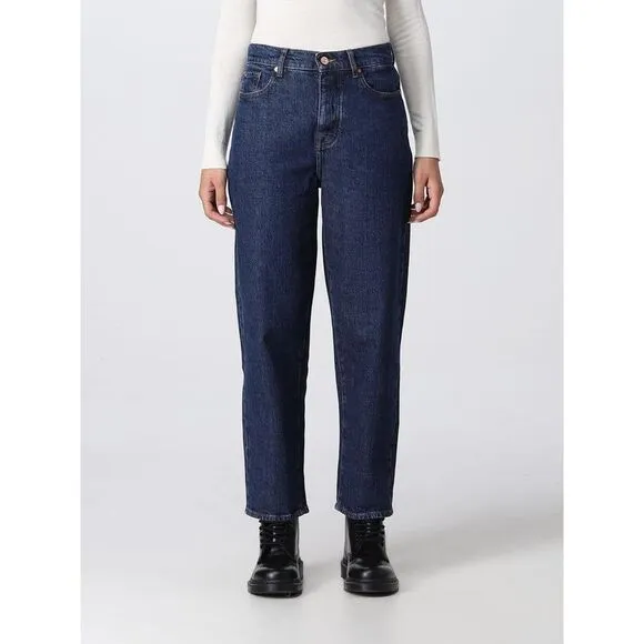 7 For All Mankind Straight Leg Jeans Women Blue