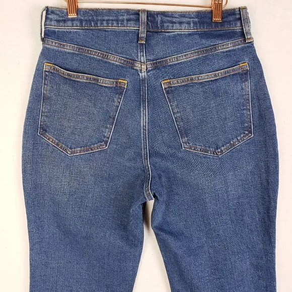 Abercrombie &amp; Fitch Ankle Straight Jean Ultra High Rise Curve Love size 29 Short
