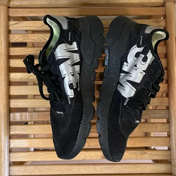 Adidas 3M Scotchlite Nite Jogger Core Black Trainer Sneakers Men’s 9.5 EE5884