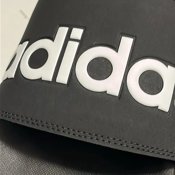 Adidas Adilette Comfort B42207 Slides Sandals Shoes new black white Mens Size 11