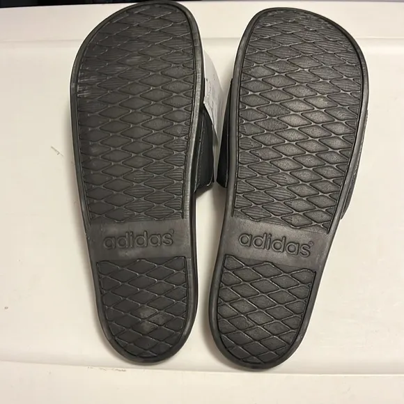 Adidas Adilette Comfort B42207 Slides Sandals Shoes new black white Mens Size 11