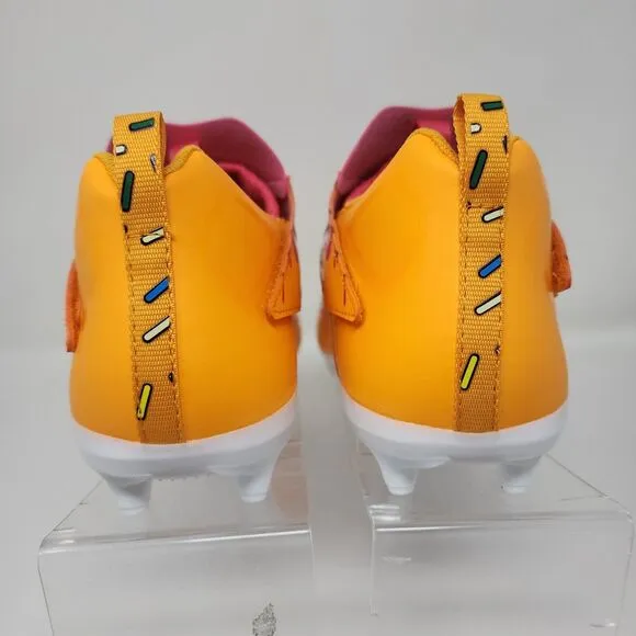 Adidas Adizero Football Cleats Youth Mens 6 Orange Simpsons Freak Spark J Donut