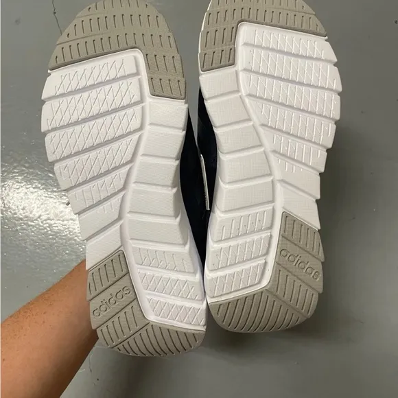 Adidas Black and White Athletic Shoes