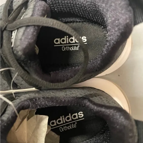 Adidas Black and White Athletic Shoes