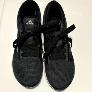 Adidas Black Athletic Sneakers Knit Mesh Design