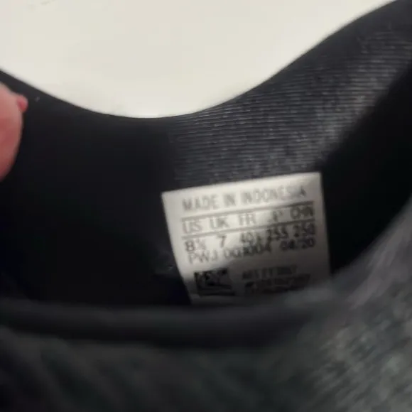 Adidas Black Athletic Sneakers Knit Mesh Design