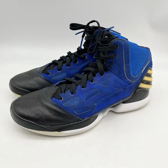Adidas Derrick Rose- adizero Blue basketball shoes. Size 12