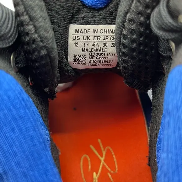 Adidas Derrick Rose- adizero Blue basketball shoes. Size 12