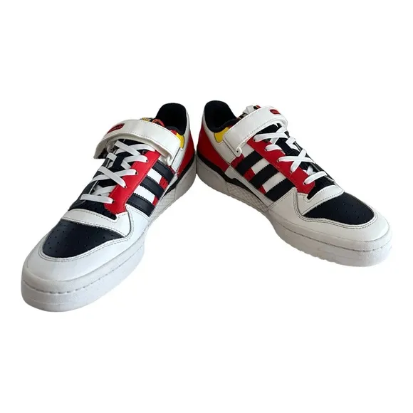 Adidas Forum Low Men's Shoes GZ9112 Cloud White/Legend Ink/Red Size 9.5