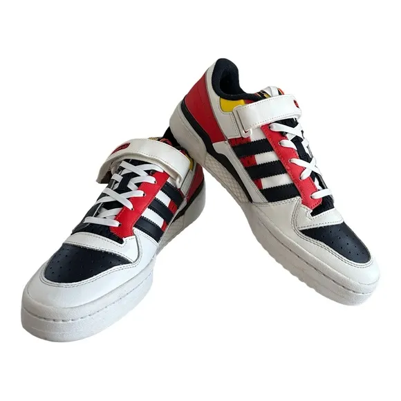 Adidas Forum Low Men's Shoes GZ9112 Cloud White/Legend Ink/Red Size 9.5
