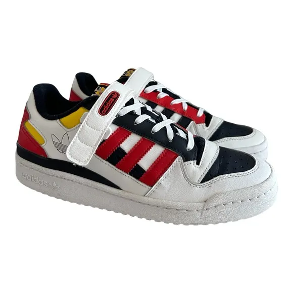 Adidas Forum Low Men's Shoes GZ9112 Cloud White/Legend Ink/Red Size 9.5
