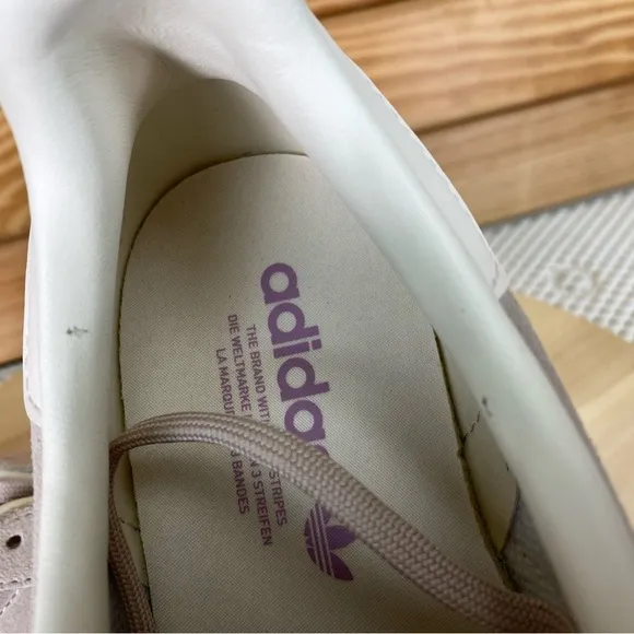 Adidas Gazelle Athletic Sneakers Women's 11 US Shoes Wonder Taupe Orchid IE3899