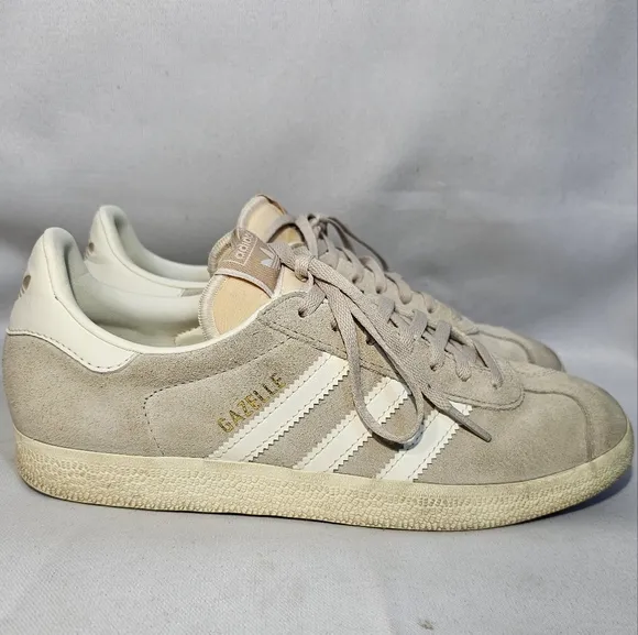 Adidas Gazelle Shoes Originals Sneakers Wonder Beige/Off White IG5796 Men Sz 6.5