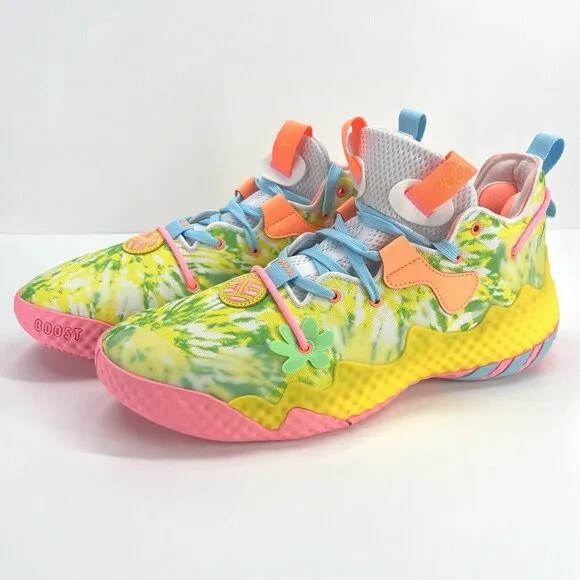 Adidas Harden Vol 6 Multicolor  Tie Dye  Basketball Shoes Men's Sz 12.5 HQ6096