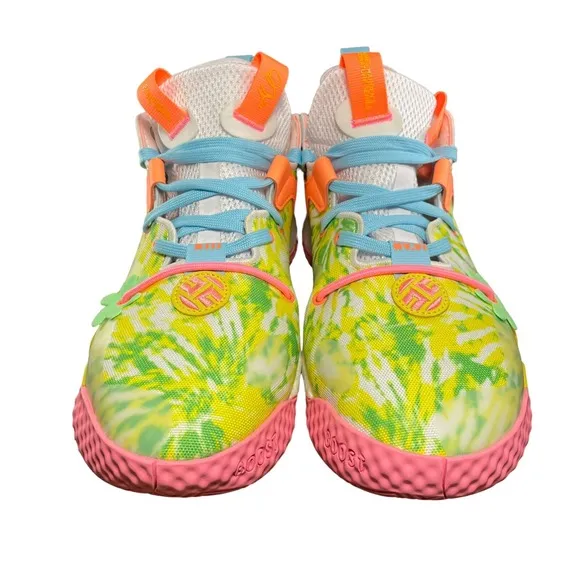 Adidas Harden Vol 6 Multicolor/Tie Dye Basketball Shoes HQ6096 Men's Size 12