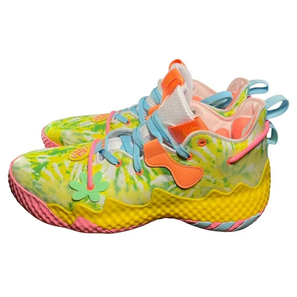 Adidas Harden Vol 6 Multicolor/Tie Dye Basketball Shoes HQ6096 Men's Size 12