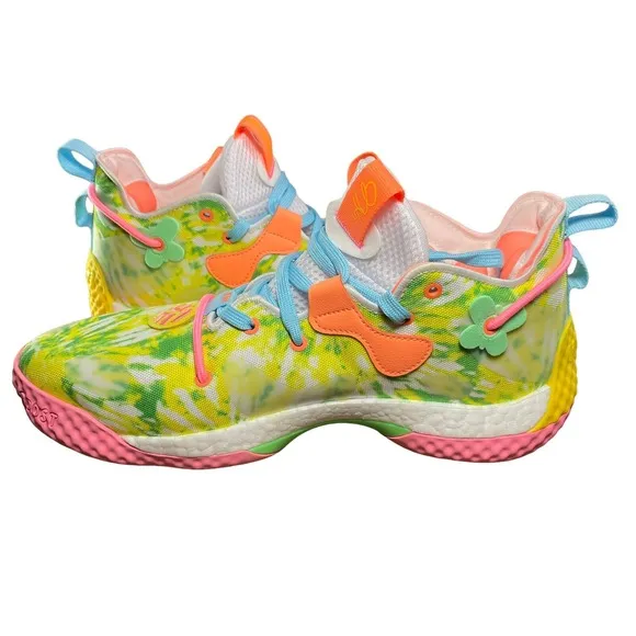 Adidas Harden Vol 6 Multicolor/Tie Dye Basketball Shoes HQ6096 Men's Size 12
