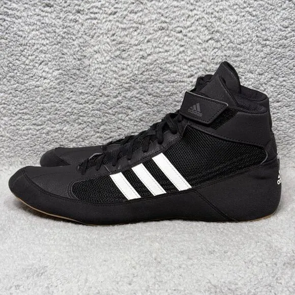 Adidas HVC 2 Mens Size 15 Wrestling Shoes Sneakers Black White AQ3325