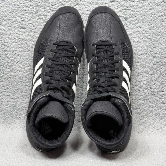 Adidas HVC 2 Mens Size 15 Wrestling Shoes Sneakers Black White AQ3325
