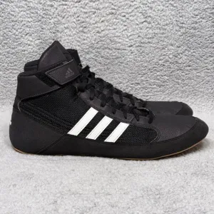 Adidas HVC 2 Mens Size 15 Wrestling Shoes Sneakers Black White AQ3325