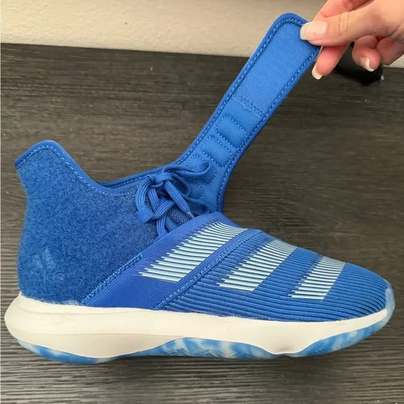 Adidas James Harden B/E 3 J Collegiate Blue Basketball Shoes EF3603 Size 6