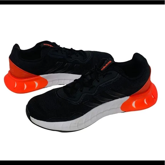 Adidas KAPTIR SUPER BOOST Black Orange Running Walking Shoes Men's Size 11.5