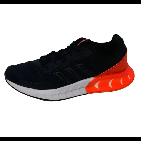 Adidas KAPTIR SUPER BOOST Black Orange Running Walking Shoes Men's Size 11.5