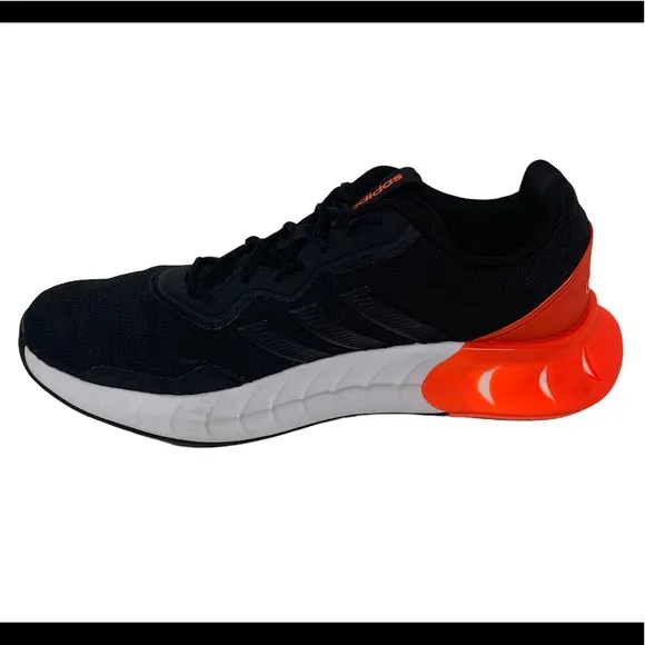 Adidas KAPTIR SUPER BOOST Black Orange Running Walking Shoes Men's Size 11.5