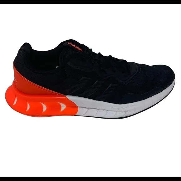 Adidas KAPTIR SUPER BOOST Black Orange Running Walking Shoes Men's Size 11.5