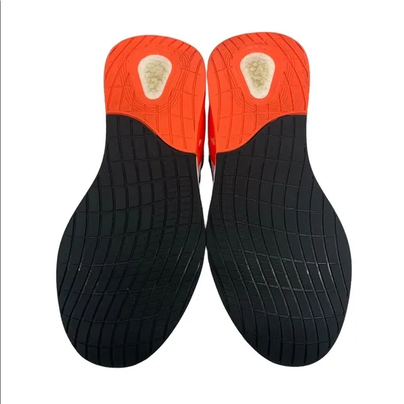 Adidas KAPTIR SUPER BOOST Black Orange Running Walking Shoes Men's Size 11.5